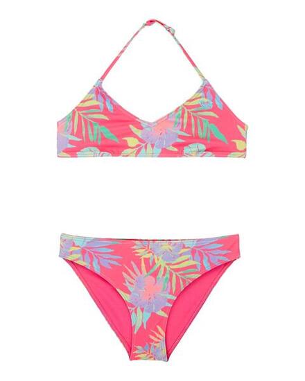 Zweiteiliges Bralette-Bikini-Set AQUARELLA SET Rosa Mädchen 6-16