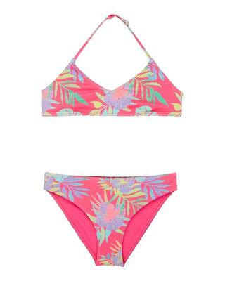 Zweiteiliges bralette-bikini-set aquarella rosa meisjes 6-16