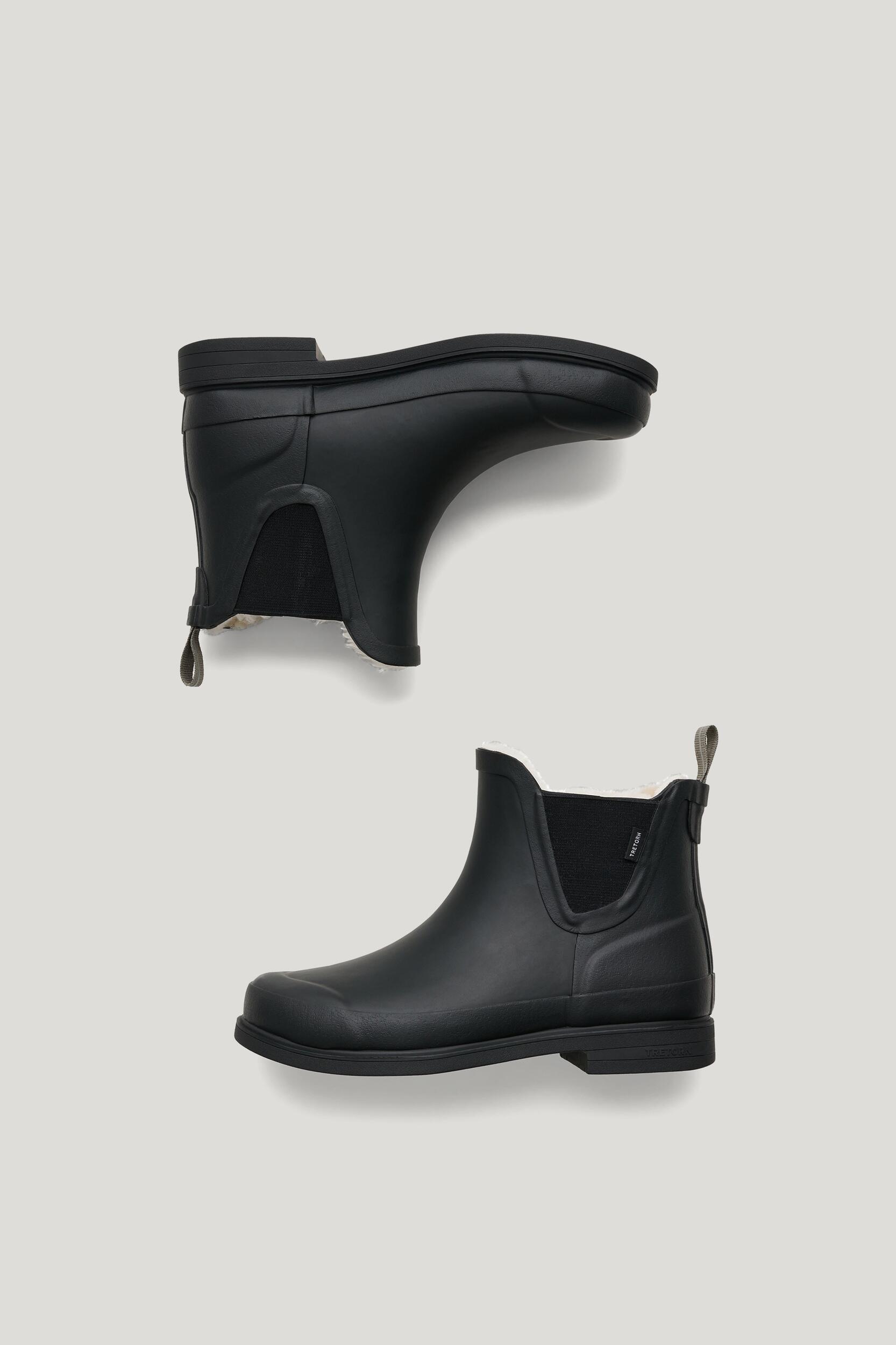 Dames Waterdichte Rubberen Winterlaars EVA Zwart 4/5