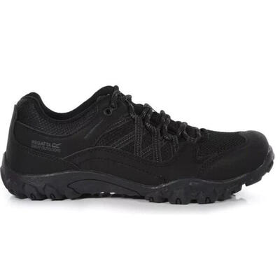 Scarpe da trekking Regatta Edgepoint impermeabili per bambini nere
