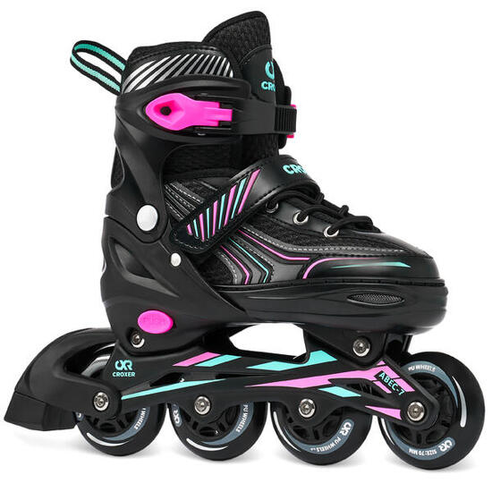 Patines ajustables Optima Menta/Rosa