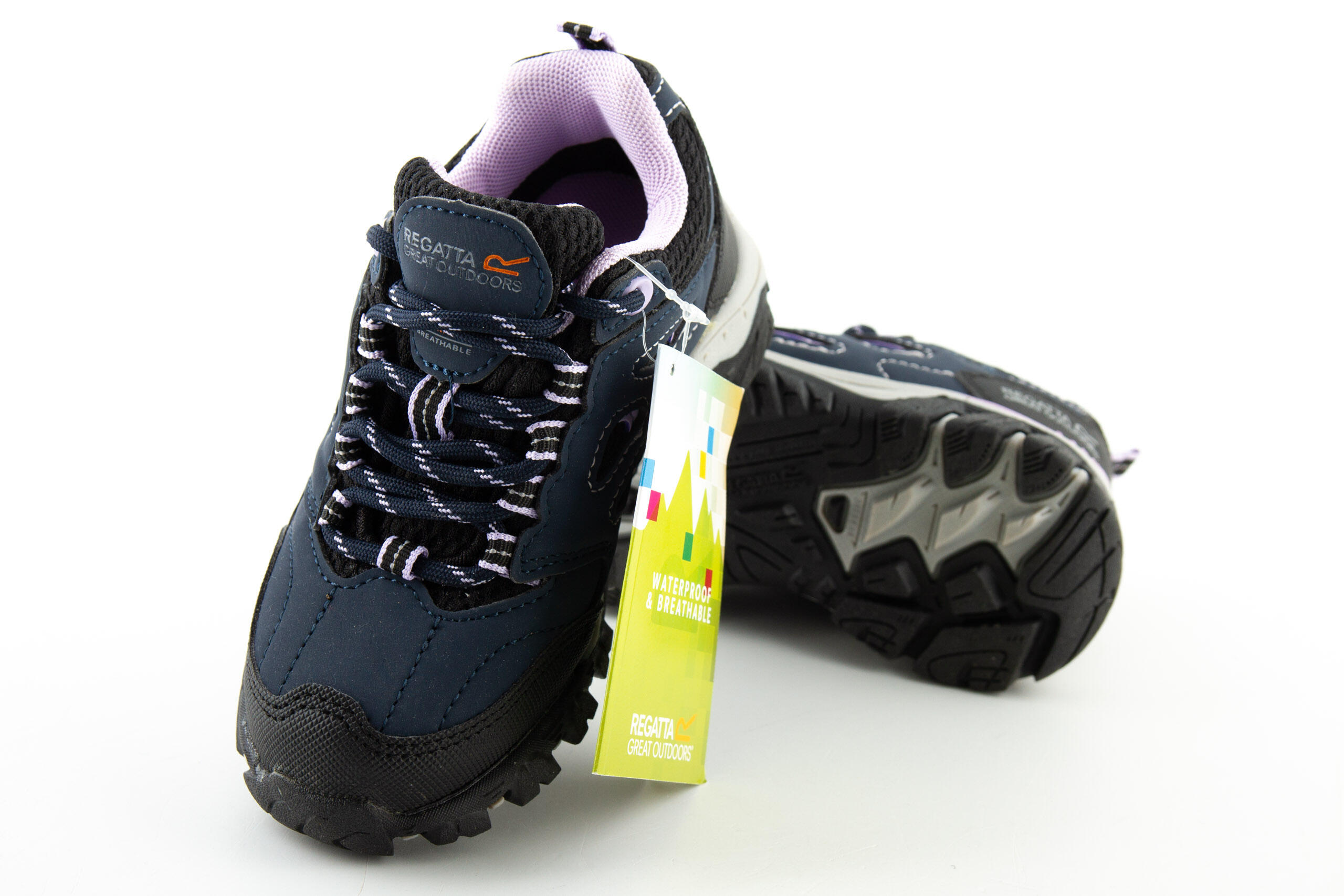 Bottes de trekking Regatta Holcombe pour enfants, imperméables et basses 7/7