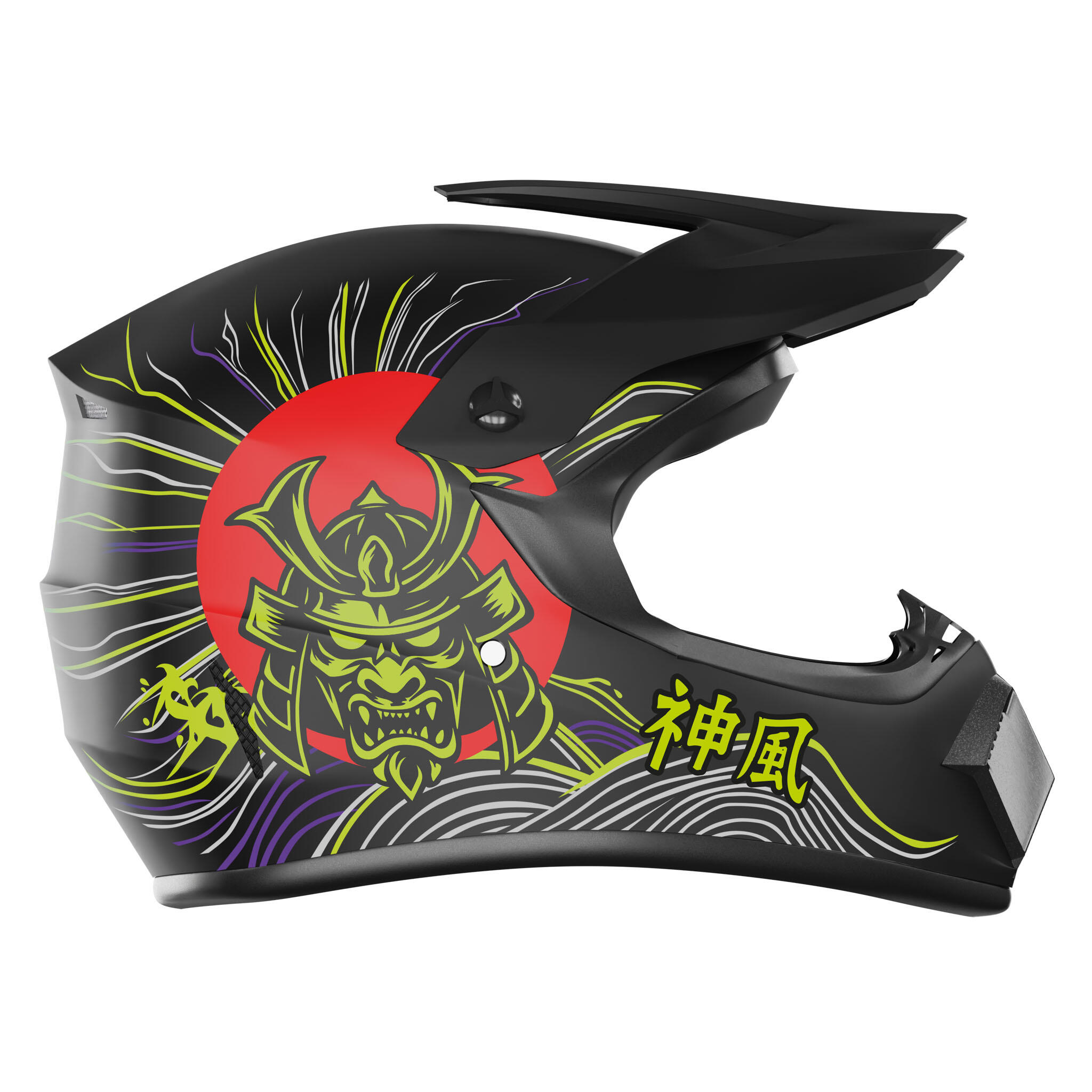 Kamikaze Tokyo Drift fullface helm voor elektrische step 2/7