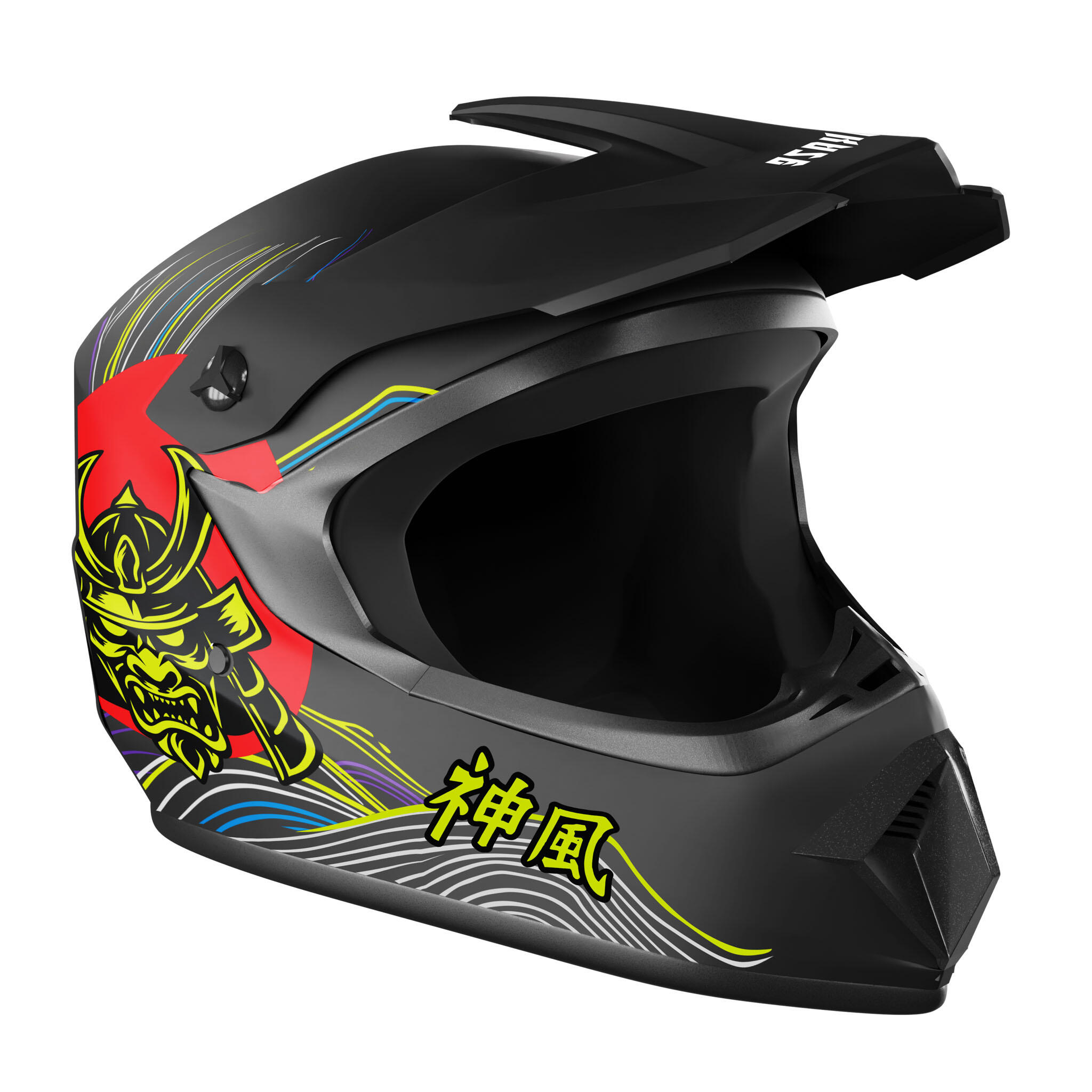 Kamikaze Tokyo Drift fullface helm voor elektrische step 6/7