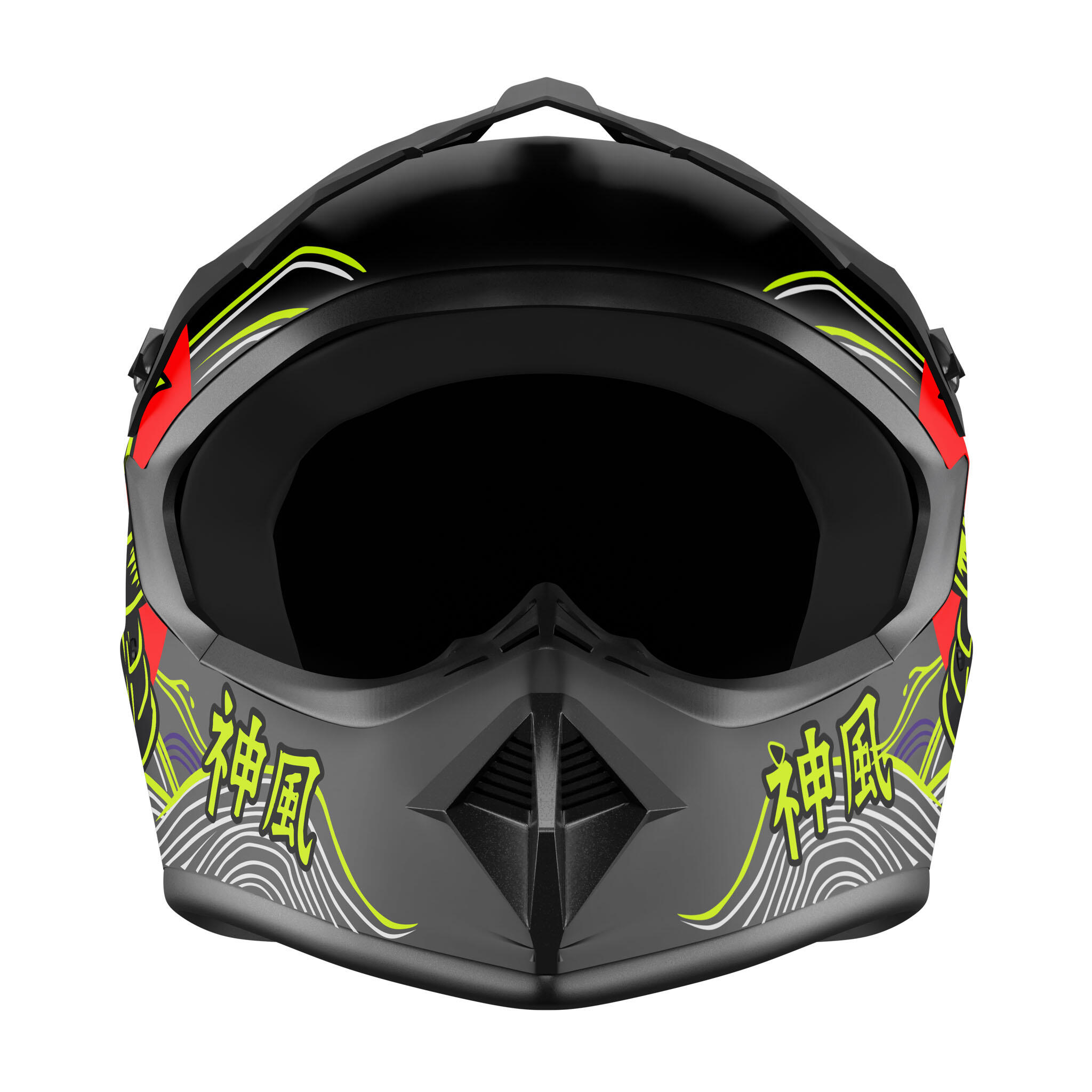 Kamikaze Tokyo Drift fullface helm voor elektrische step 5/7