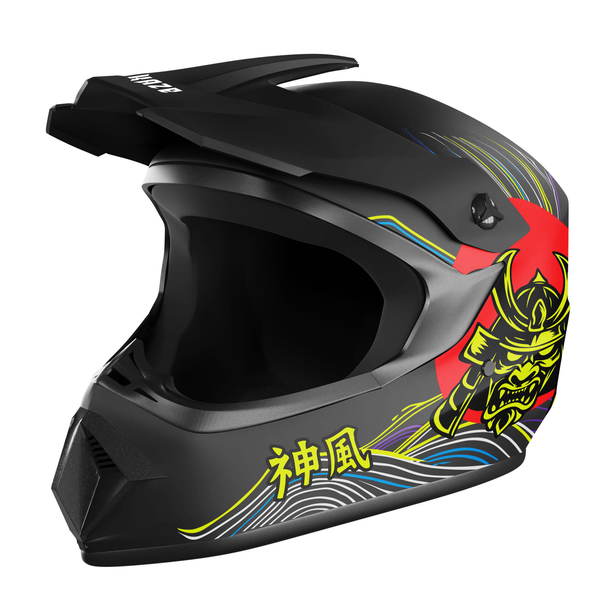 Kamikaze Tokyo Drift fullface helm voor elektrische step 4/7