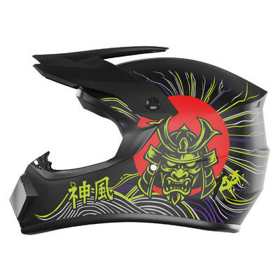 Kamikaze tokyo drift fullface helm voor elektrische step