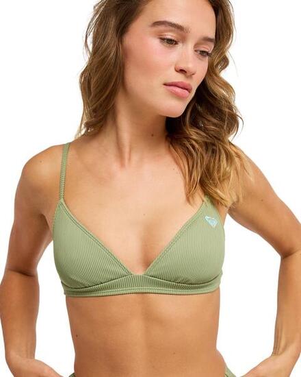 Haut de bikini triangle Vert Femme