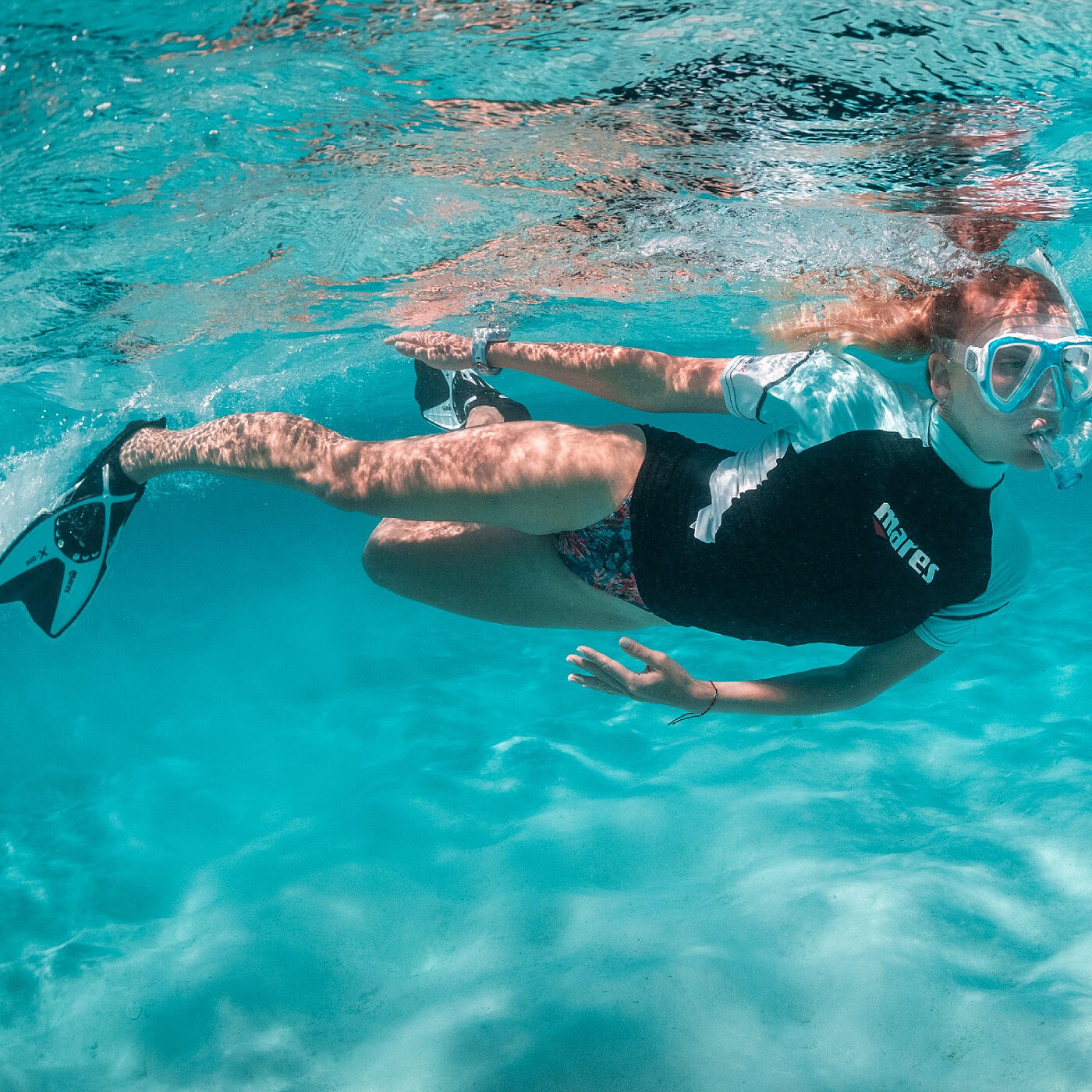 Aletas de Snorkel Adulto Mares X-One Calzante Abierto Pala Corta 5/5