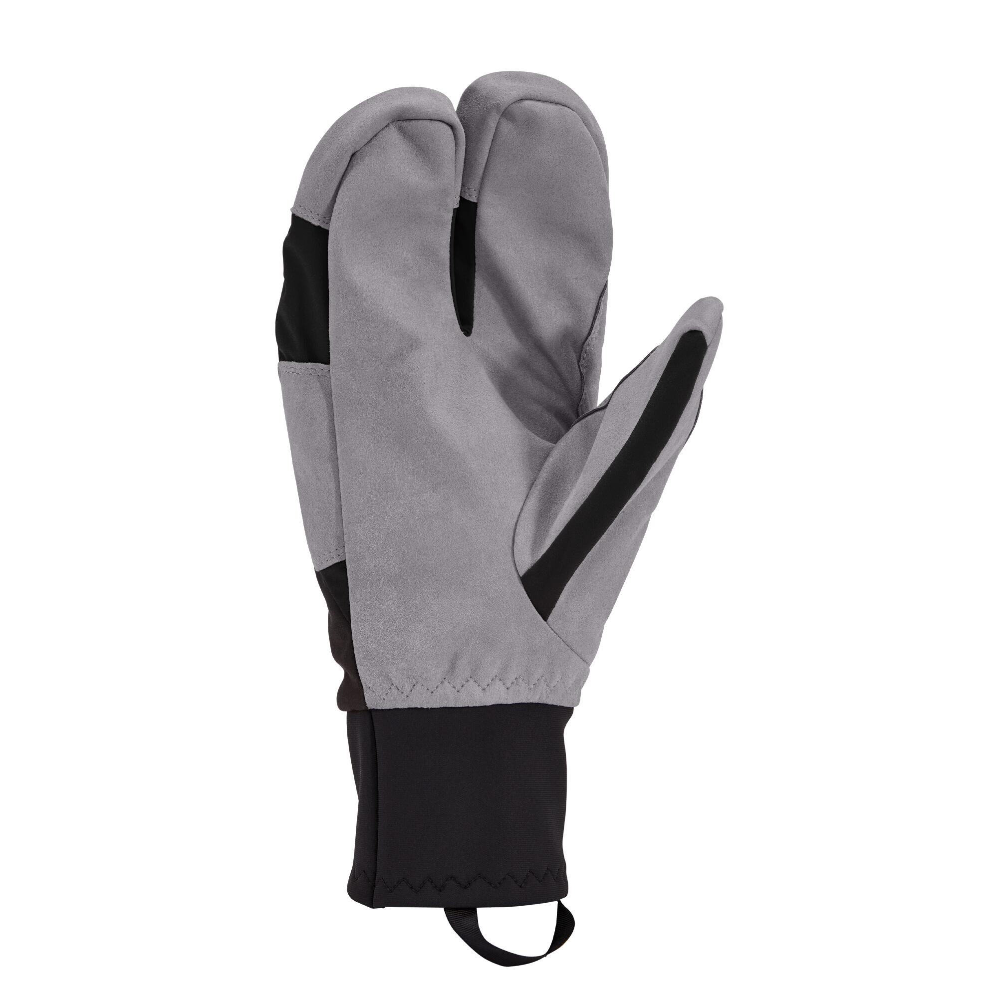XC SPLIT skiwanten voor dames BLACK/ GREY STITCH. 2/3