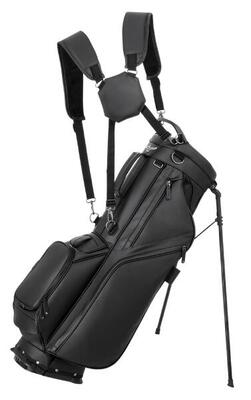 Borsa da golf professionale con supporto - Borsa da trasporto - Nera