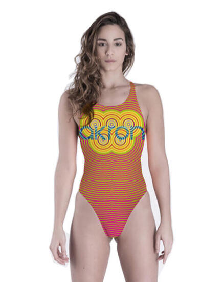 Maillot Akron Olly Circle pour fille - Multicolore - Taille UK 32 / EU 42