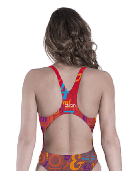 Maillot de bain fille Akron Elton Vintage - Rouge - Taille UK 28/EU 38 2/4