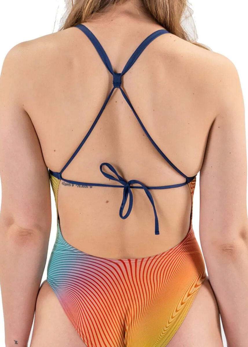 Aqua Sphere Essential Tie Back maillot femme - Sydney Eco orange 2/6