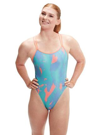 Maillot de bain Speedo Allover Digital Starback Banana Leaf - Bleu - Taille 38