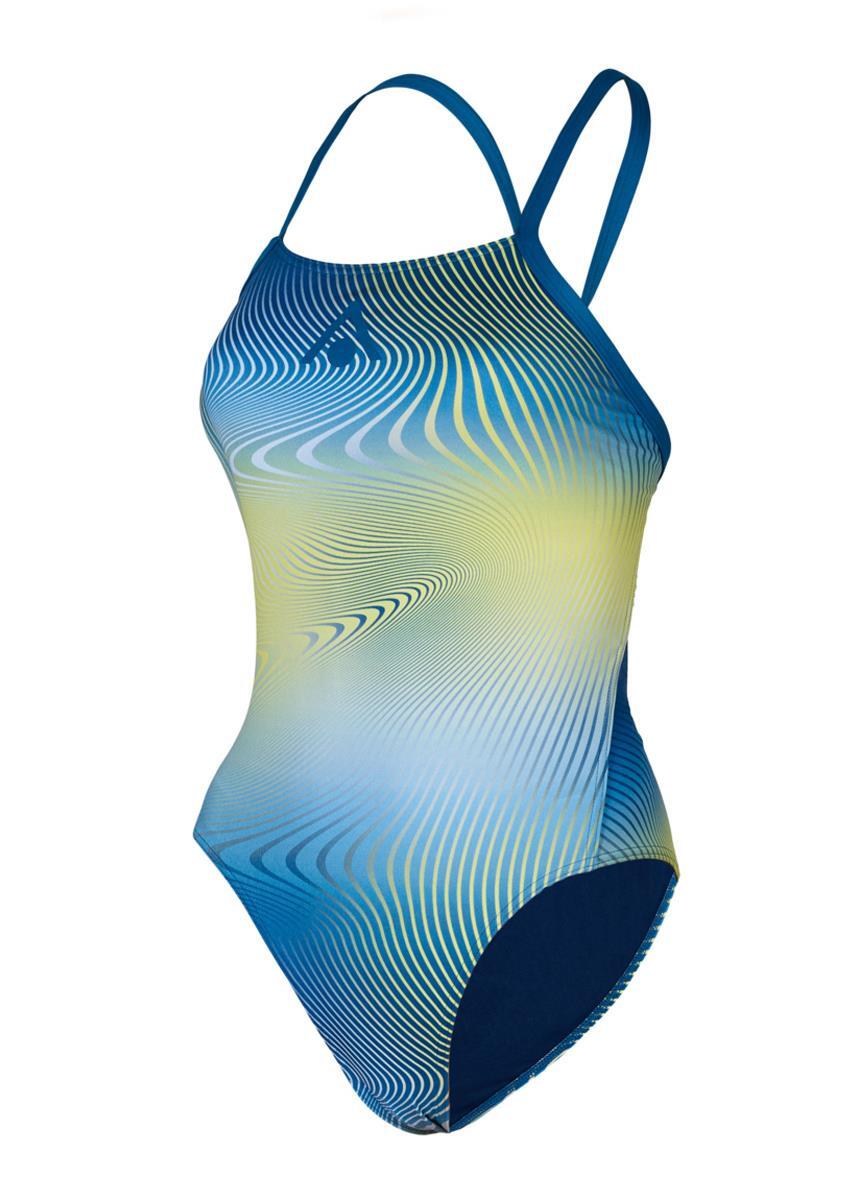 Bañador mujer Aqua Sphere Essential Tie Back Azul Talla UK 42 4/5