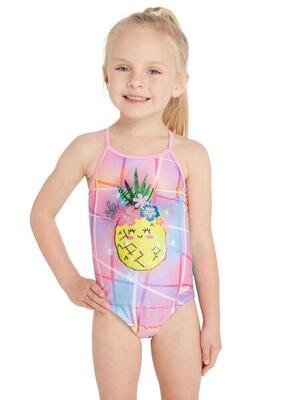 Costume da bagno Zoggs Pine Time Crossback per ragazze - Taglia 22
