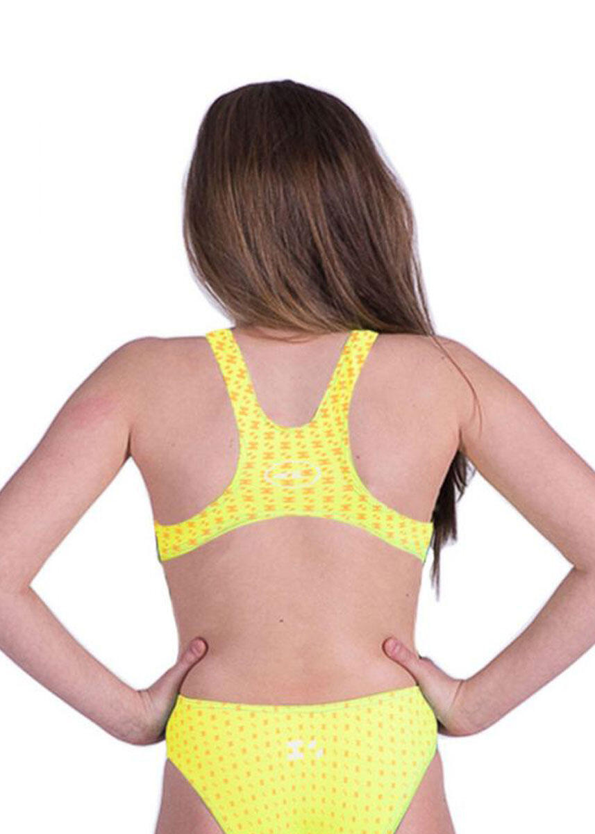 Maillot Akron Girls Babbit 4 Couleurs - Bleu ciel/Jaune Taille 32 2/5