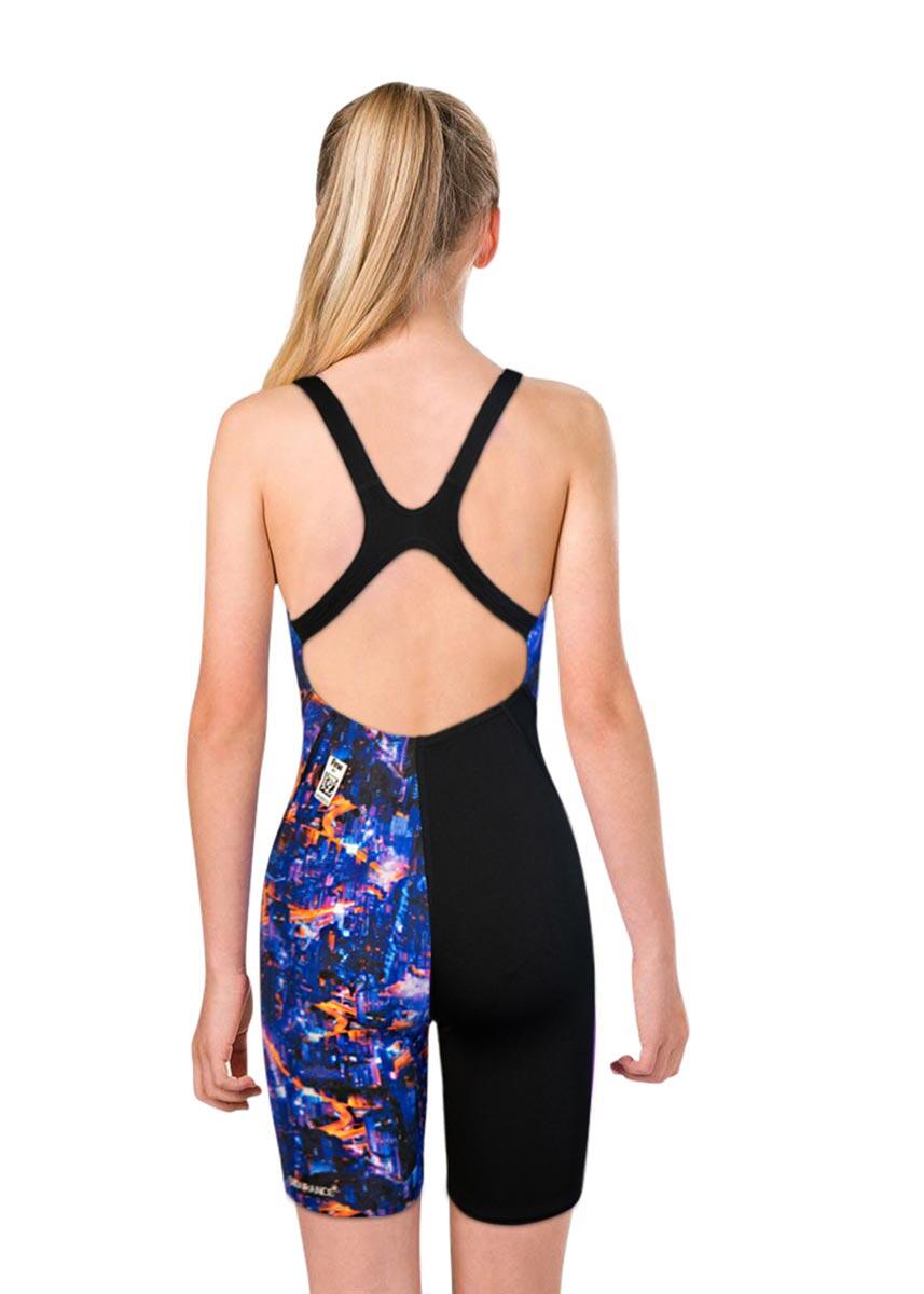 Speedo Junior Fastskin Endurance+ Openback Kneeskin - Noir/Bleu - 5-6 ans 2/4