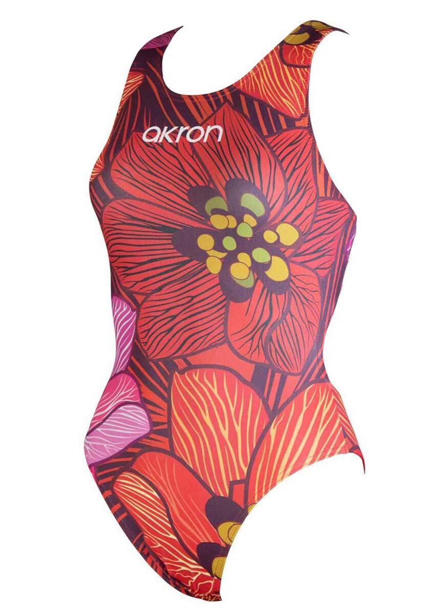 Maillot Akron Rouge fille - Rouge - Taille UK 32 5/5