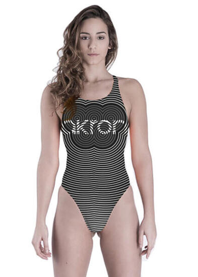 Maillot de bain Akron Olly Circle fille - Noir - Taille 32