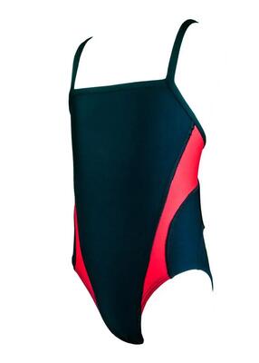 Finis girl's skinback badpak - rood - maat 26