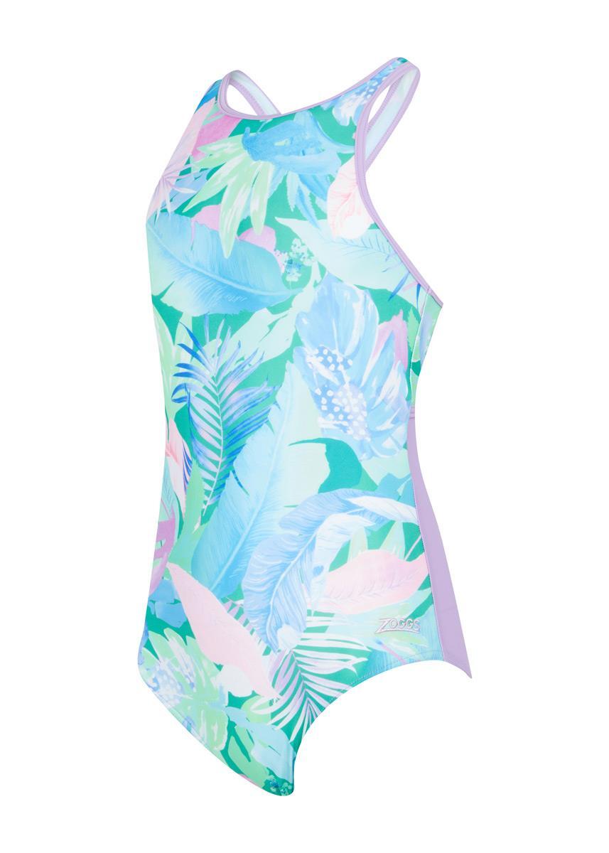 Costume bambina Zoggs Dreamland Hi Front Crossback a fiori UK 26 / EU 36 5/5