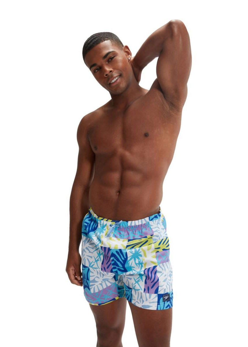 Calção de banho Speedo Digital Printed Leisure 16" – padrão folhas 3/5