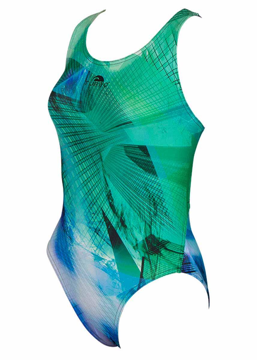 Maillot Turbo Light femme - Bleu multicolore - UK 42 (EU 52) 3/5
