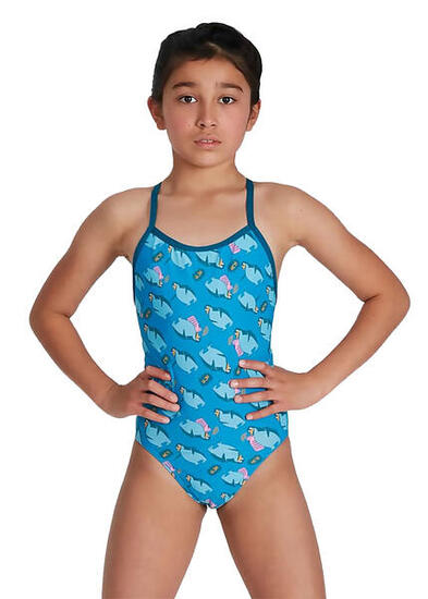 Maillot de bain fille Speedo Flipper Phone V-Back 11-12 ans