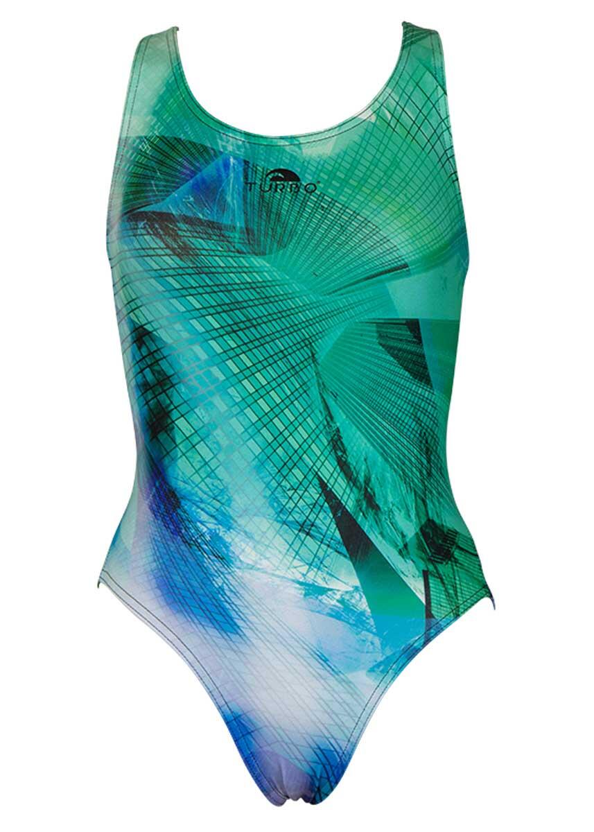 Maillot Turbo Light femme - Bleu multicolore - UK 42 (EU 52) 5/5