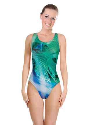 Maillot de bain léger Turbo pour femme - Vert - Taille 36