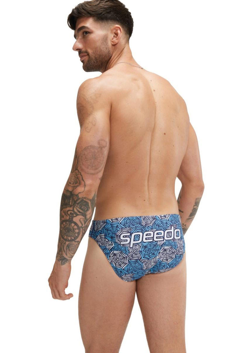 Speedo Escape 5 cm slip zwembroek heren - Blauw/Wit - UK 28 4/6