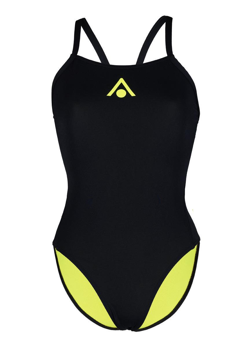 Maillot femme Aqua Sphere Essential Tie Back noir/vert électrique taille 38 2/6