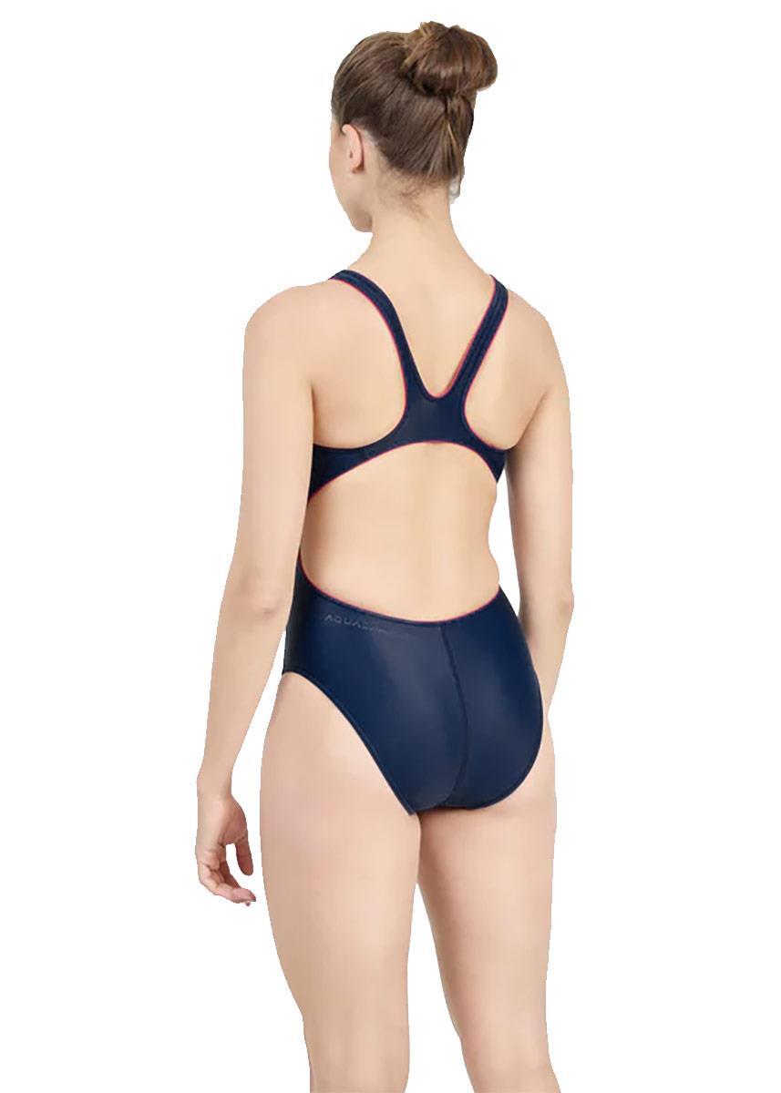 Maillot de bain Aquasphere Essential Classic Back Gris Foncé/Rouge 5/5