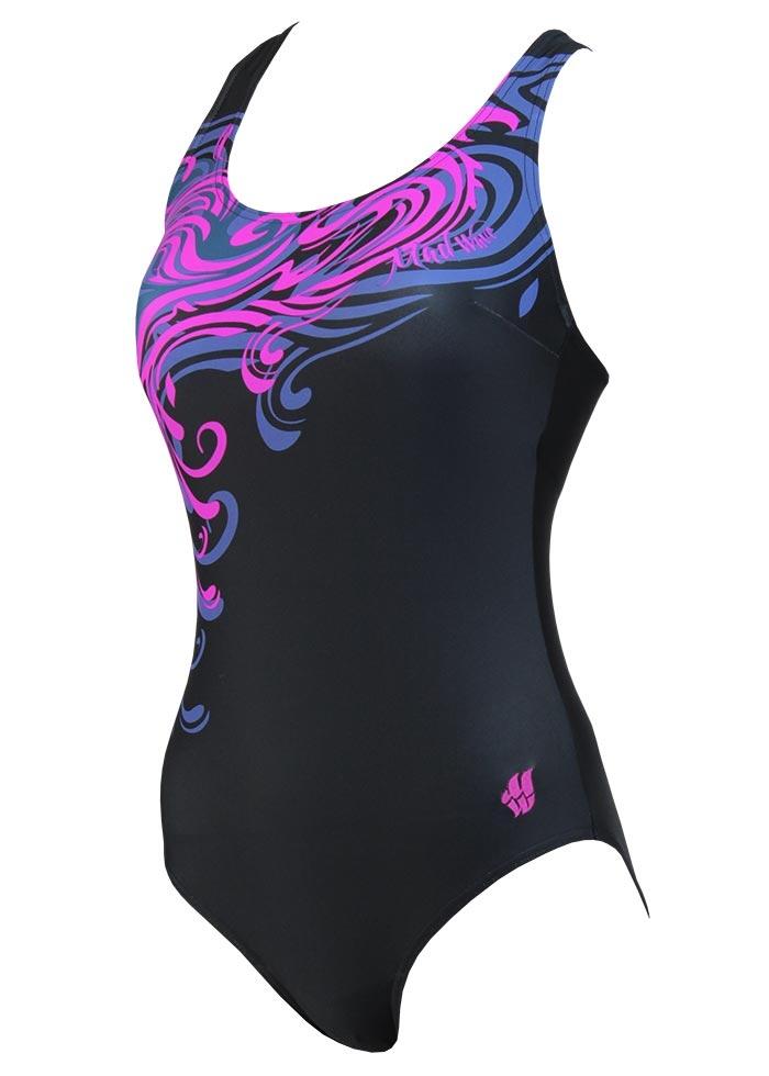 Badpak Mad Wave Wave dames - Zwart/Roze, UK 28/EU 38 2/5