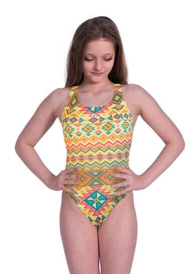 Akron Girls Incas Maillot de bain Jaune Taille 32