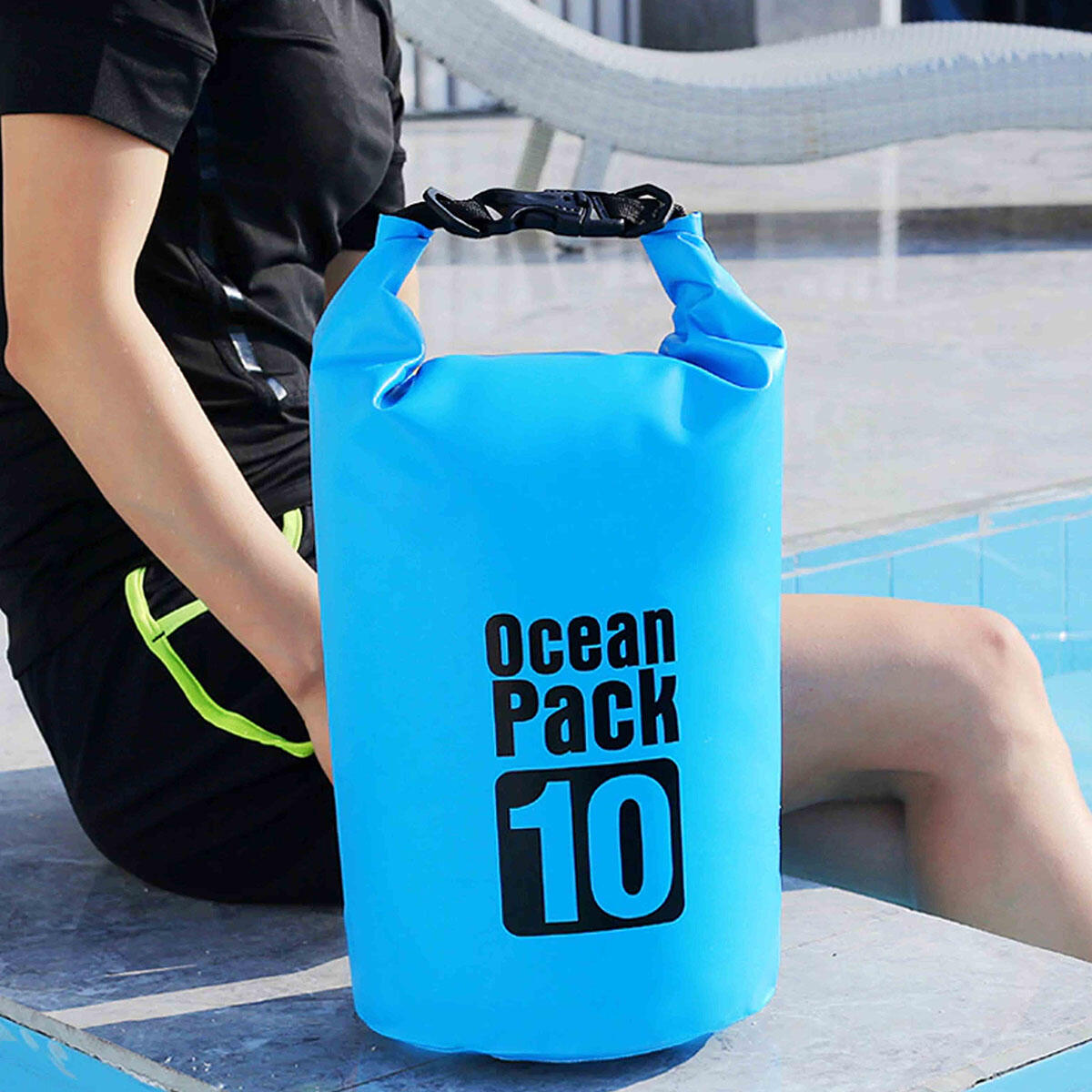 Saco estanque Ocean Pack 10 L - Azul claro 3/3