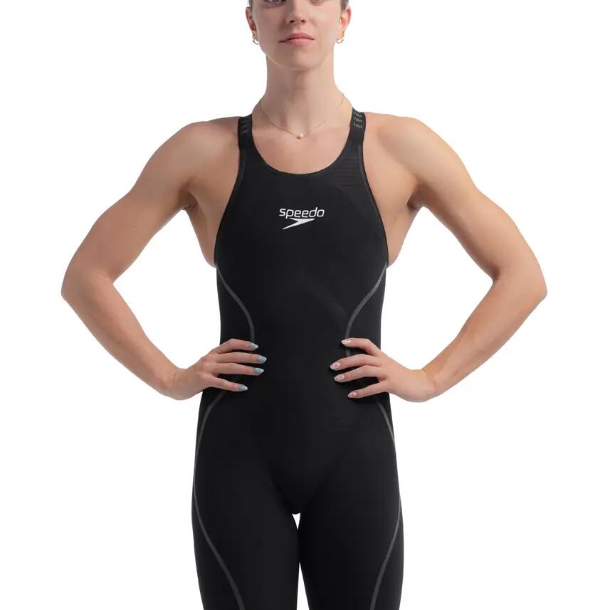 Speedo Fastskin LZR Pure Intent 2.0 Closedback Kneeskin Black/Iridescent UK 24