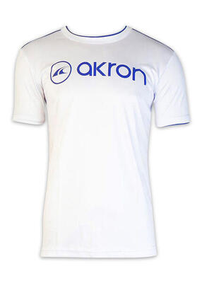 Akron denis technisch t-shirt - wit/koningsblauw - maat xl