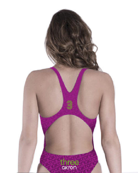 Akron Costume da bagno Adi Three - Viola / Verde 2/3