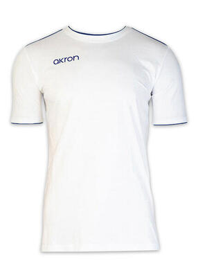 Akron new orleans katoenen t-shirt - wit / marineblauw maat xxl