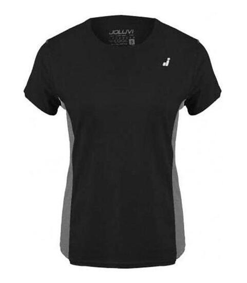 Joluvi Damen Ultra T-Shirt Schwarz/Grau XS