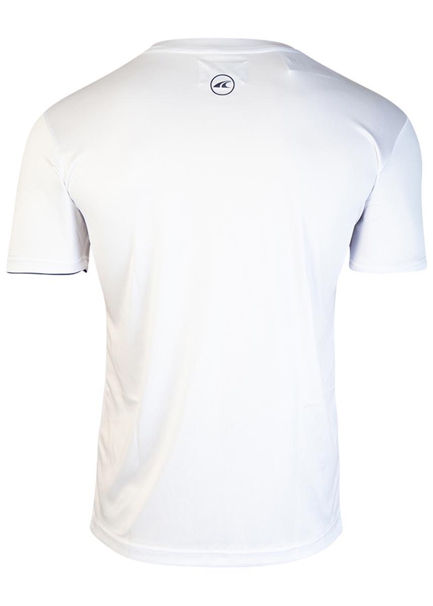 T-shirt Akron Denis cotone bianco/blu navy XL 2/5