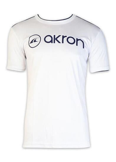 T-shirt Akron Denis coton blanc/marine XL