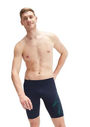 Speedo Hyper Boom Placement Jammer - Marine/Jungle Green - UK 26