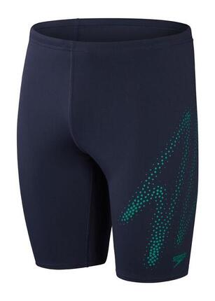 Speedo Hyper Boom Placement Jammer - Marine/Jungle Green - UK 26