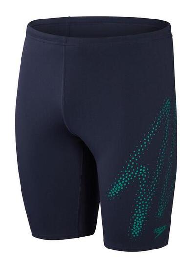 Speedo Hyper Boom Placement Jammer - Marine/Jungle Green - UK 26