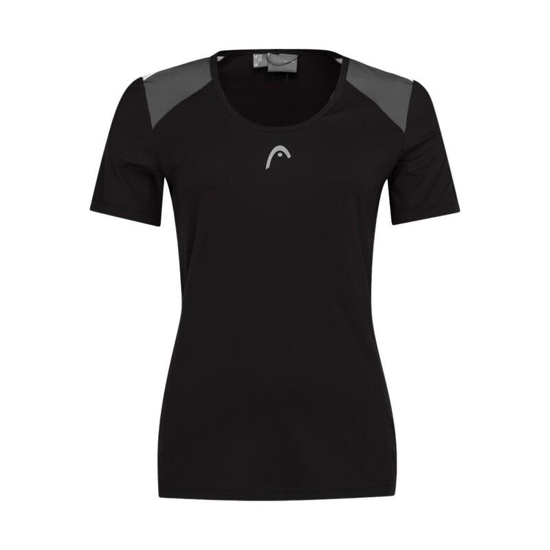 Camiseta Head Club 22 Tech Neagră pentru Femei