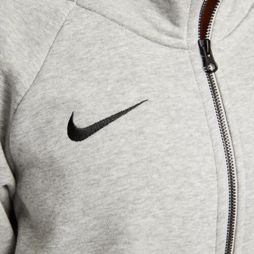 Felpa con cappuccio full zip donna nike grigio 5/5